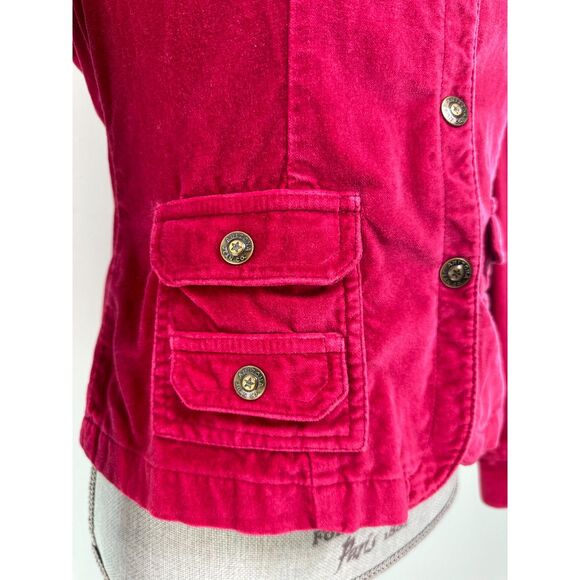 Vintage Y2k Arizona Raspberry Pink Velour Blazer Jacket Junior size XL 18 - Picture 6 of 6